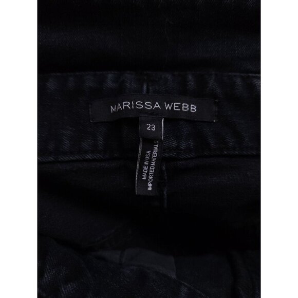 Marissa Webb High Rise Straight Leg Jeans Size 23 00 XXS Womens Black - Picture 12 of 13